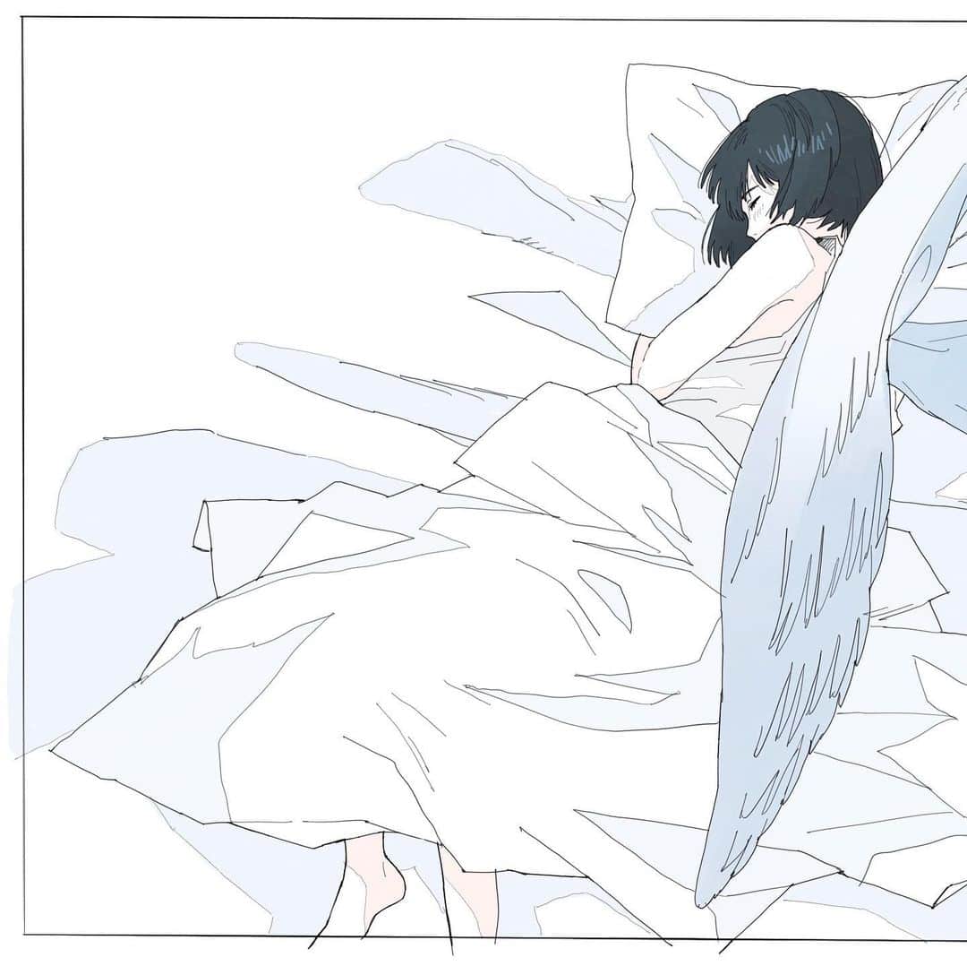 かとうれいさんのインスタグラム写真 - (かとうれいInstagram)「sleeping beauty﻿ ﻿  #天使の日 #20191004 #illustration #artwork #drawing」10月4日 22時49分 - katorei_