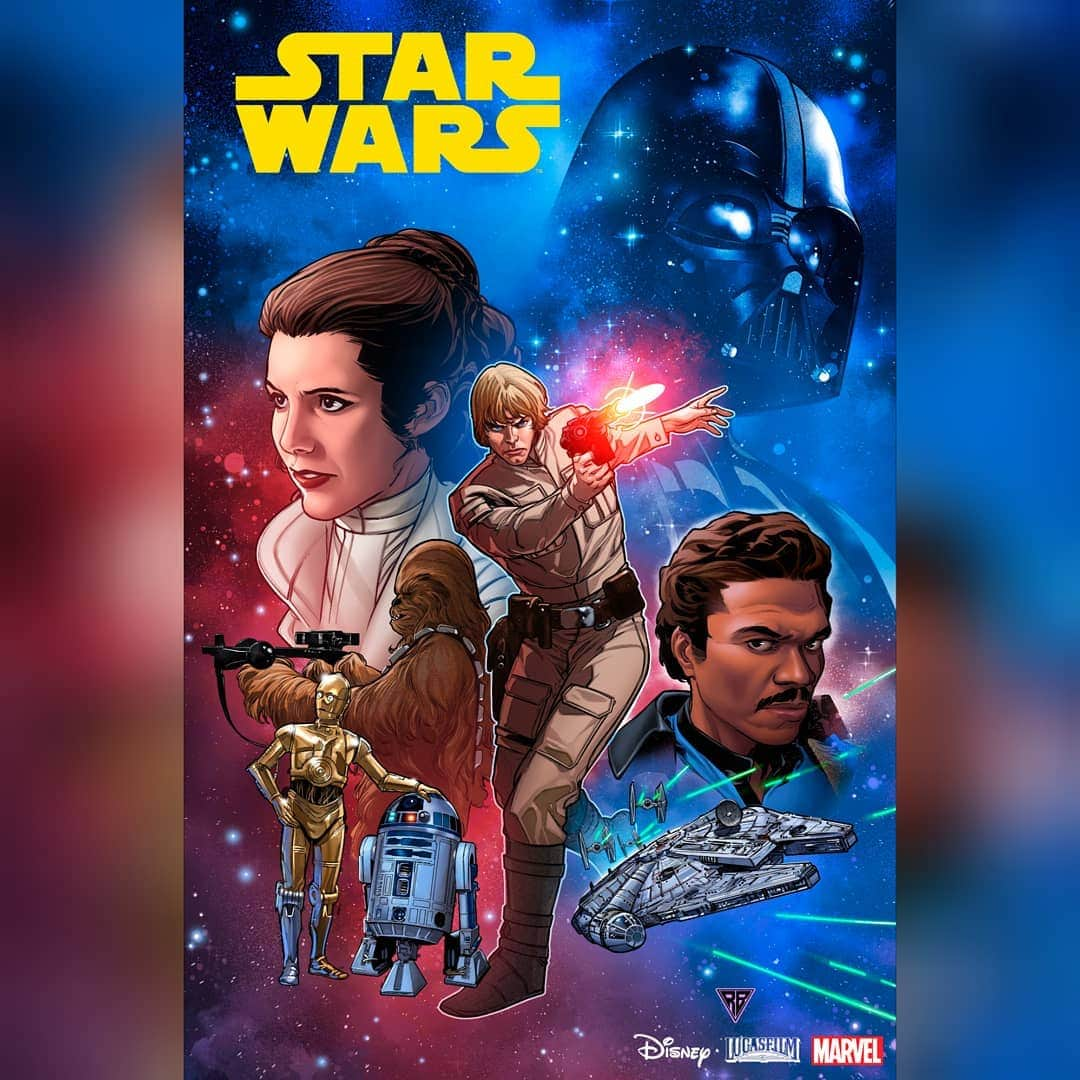 RB Silvaさんのインスタグラム写真 - (RB SilvaInstagram)「YEAHHH! STAR WARS #1. Art Cover by me and Colors by Guru-eFX. #StarWars #RBSilva #MARVEL #MarvelComics #LucasFilm #Disney」10月5日 4時34分 - rbsilva_comics