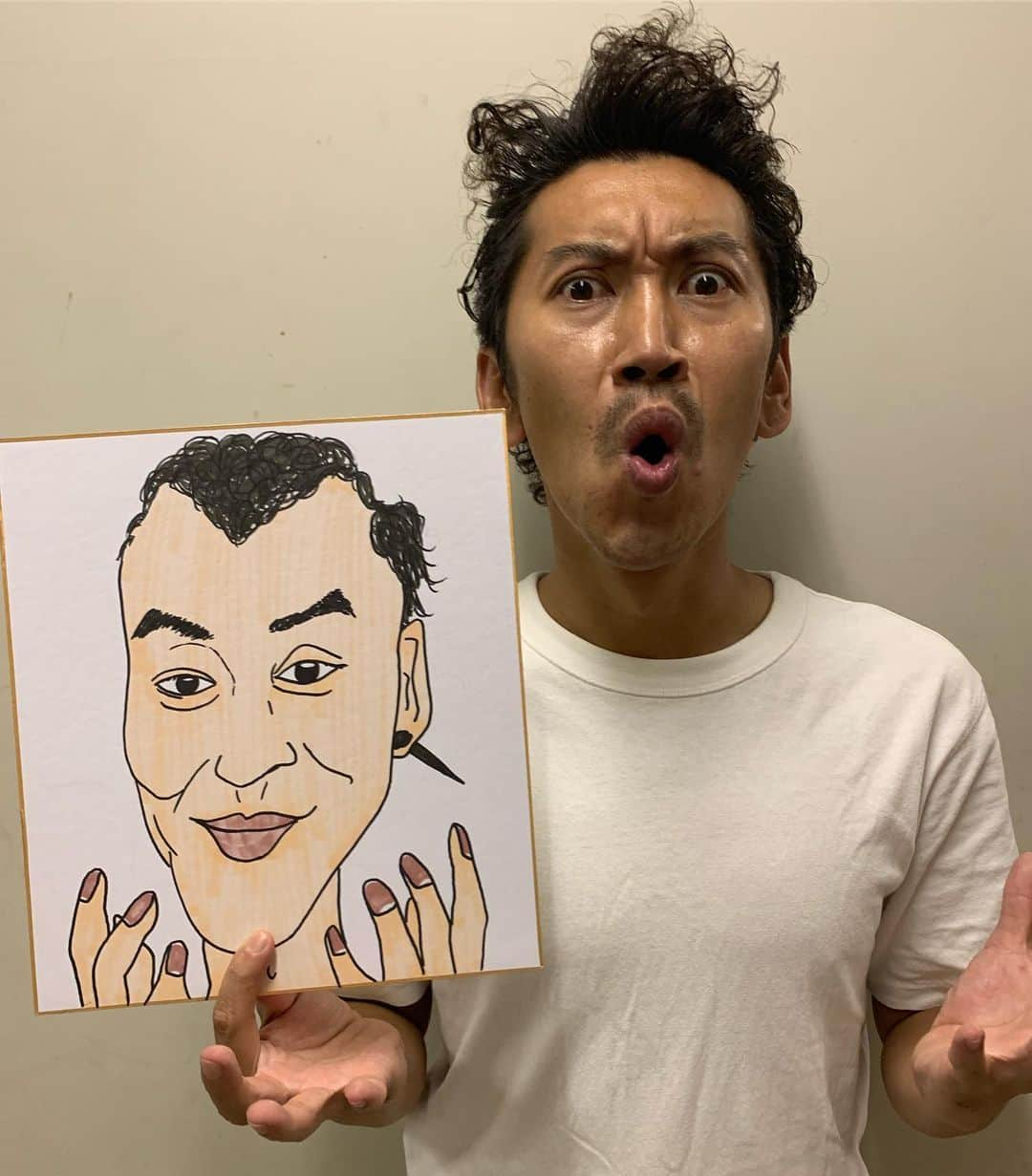 kento fukayaさんのインスタグラム写真 - (kento fukayaInstagram)「【さえない似顔絵61】 ツートライブ 周平魂さん  #さえない似顔絵 #似顔絵 #イラスト #お笑い #芸人 #よしもと漫才劇場 #ツートライブ 周平魂さん #ニュアンス #上方一本べしゃくり #言葉が意味不明な #おもしろおじさん #kentofukaya」10月5日 19時04分 - kento1989