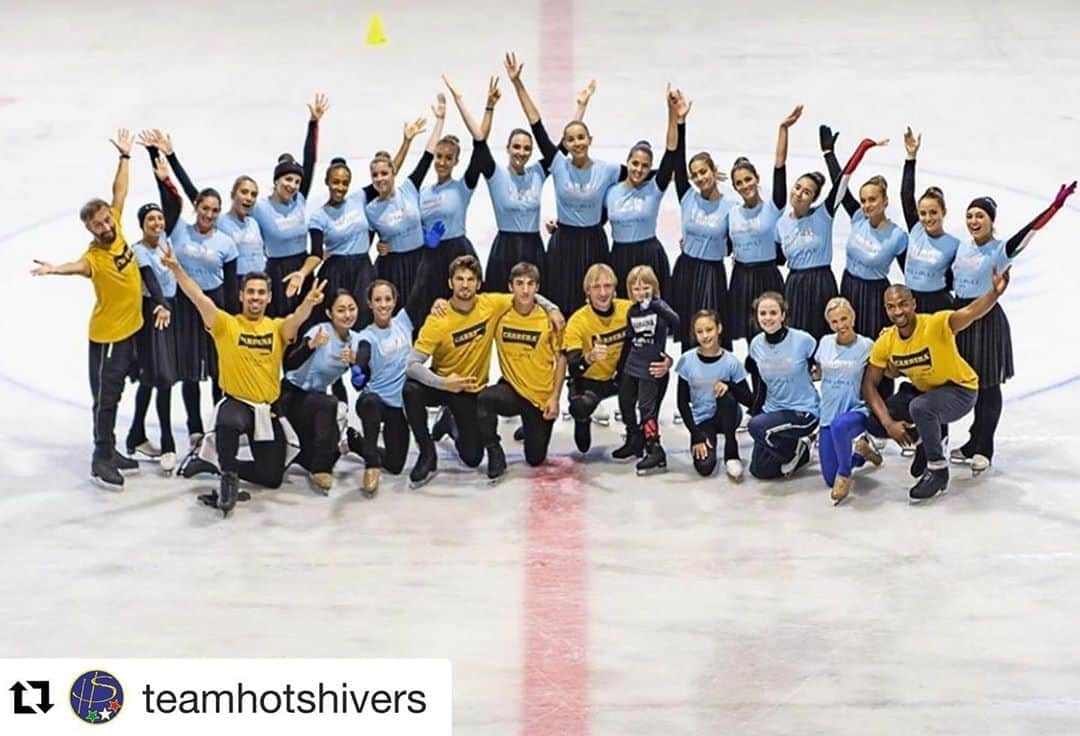 アンナ・カッペリーニのインスタグラム：「Opera on Ice 2019 Family. THANK YOU ALL @operaonice @ilforoitalico #operaonice @luca.lanotte_skater @plushenkoofficial @gnomgnomych @nik_dellamonica @matteoguarise @annettedytrt @annetteandyannick @miki_m_ando0403 @gabriele.frangipani.official @lucreziabeccari @teamhotshivers」