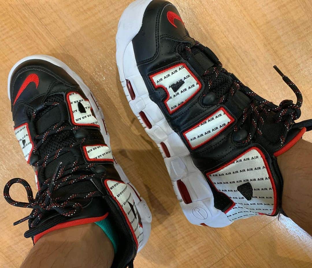 下村大樹のインスタグラム：「今日はモアテン！  #nike #nikeairmoreuptempo  #ナイキ #モアテン #モアテン男子」
