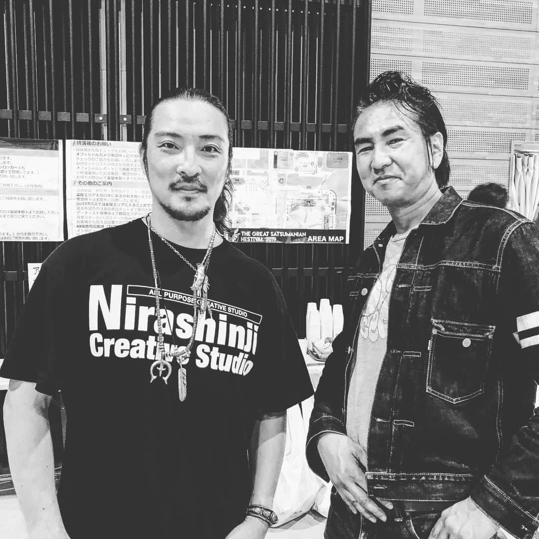 若旦那さんのインスタグラム写真 - (若旦那Instagram)「田島さんと初対面！！ サツマニアンヘスは本当に凄い人達の集まり^_^ 今から本番行ってきまーす」10月5日 15時52分 - waka__danna