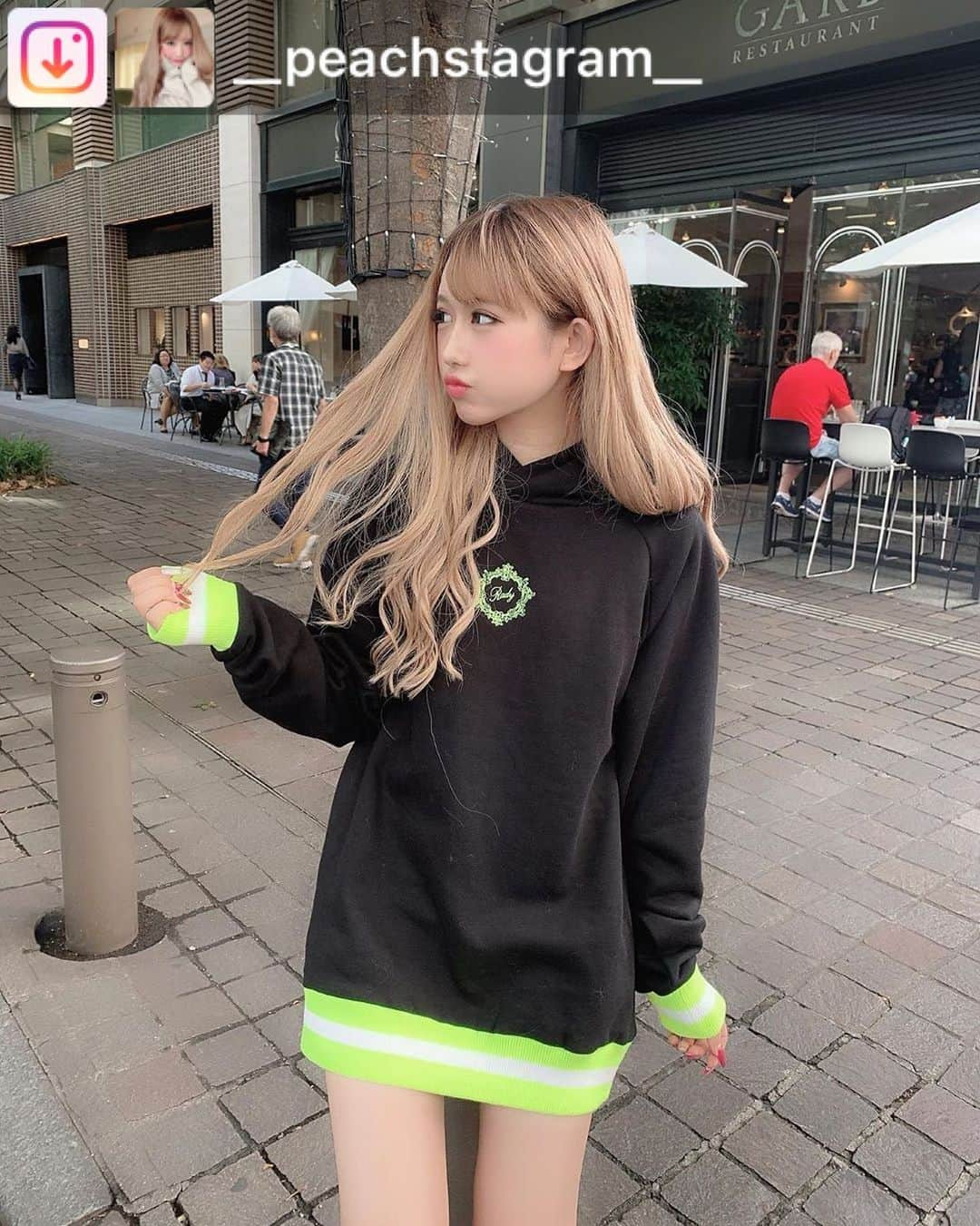 Radyさんのインスタグラム写真 - (RadyInstagram)「. ももc🍑💕 撮影おつかれさまでしたん❤️ めっかわです〜🤩💕 . . #Repost from @__peachstagram__. @radychan_no_insta の撮影💗  そう言えば髪色ギャルぽくしたくてしばらく放置して色落ち待ってたらいい感じになってきて好き🤣💭 #rady」10月5日 18時01分 - radychan_no_insta