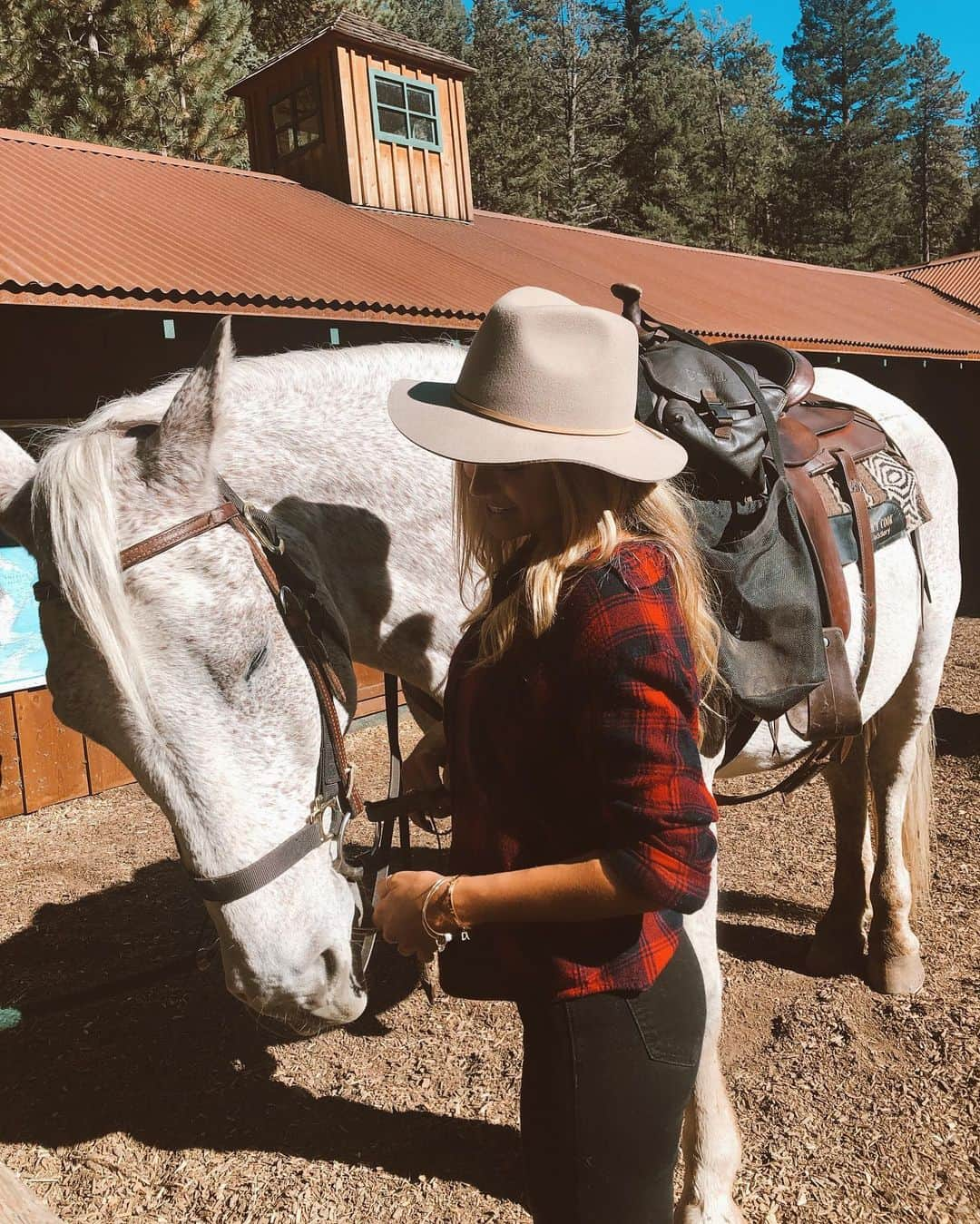 Daniella Graceさんのインスタグラム写真 - (Daniella GraceInstagram)「Fun fact: I grew up on a horse ranch in the country outside of Lake Tahoe.. and my first love, before snowboarding, before acting was horses. I was riding at 3 years old and competing in Western/English pleasure at 7 years old.  Horses weren’t just a part of my life but literally the entirety of my childhood.. Even though I love where I’m at right now, having lived in different countries and cities over the past 9 years, every once in a while I get that overwhelming desire to be back in the country. The place that I can always feel 100% myself. Being here in Colorado has made me realize the importance of going back and revisiting the things that shaped you into the person you are today. I feel so lucky to have spent these past few days with such an amazing group of powerful/inspirational women, bonding over fly fishing, horseback riding, bowling, hiking, you name it, we did it!  Thank you ladies for motivating me to be the best possible true version of myself in my life and my career.  And biggest thank you to @girlboss x @cadillac for making all this happen and letting me be a part of such a special retreat❤️ #girlbossxcadillac」10月6日 4時25分 - daniellagrace