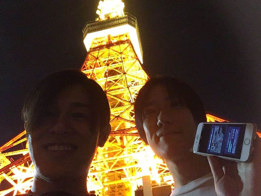 のインスタグラム：「ヤマさんとモンスト6周年でした✨✨ 東京タワー🗼✨✨」