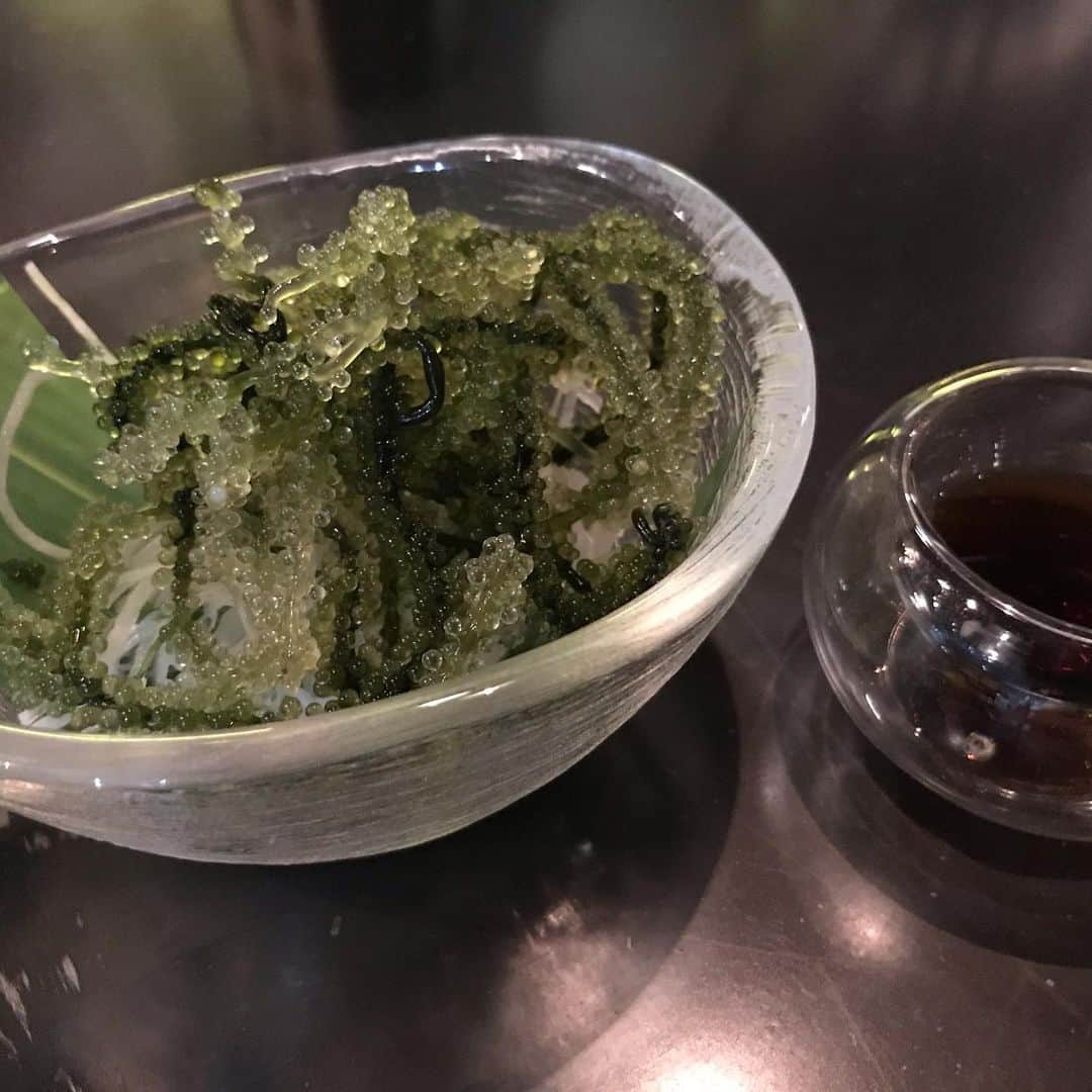 のインスタグラム：「海の宝石箱やー😆😆😆 #海ぶどう #大好き」