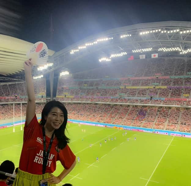 会田幸恵さんのインスタグラム写真 - (会田幸恵Instagram)「本当に良い試合だった！！ #ラグビー日本代表  #ラグビーワールドカップ2019  #ラグビーベスト8へ」10月5日 22時54分 - yukie.aida