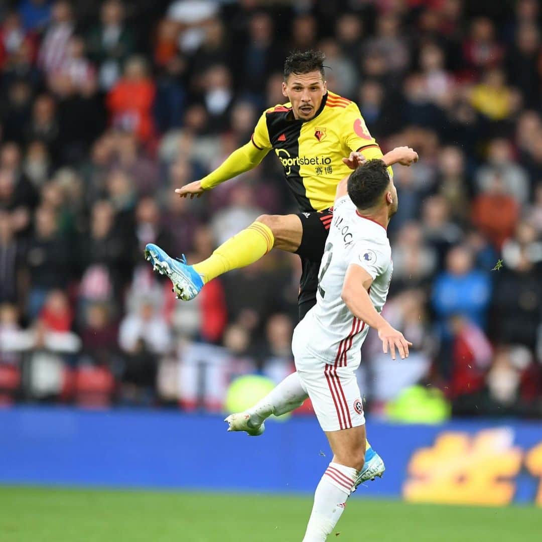 ヨゼ・ホレバスのインスタグラム：「Today we were stronger defensively and didn’t lose control of the match. With the fans’ support we will keep improving and start winning again. #watfordfc #premierleague」