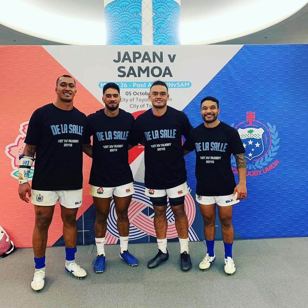 ラファエレ・ティモシーさんのインスタグラム写真 - (ラファエレ・ティモシーInstagram)「It was an awesome experience to share the pitch with my De La Salle Brothers last night. From playing lunch time rugby to playing at the Rugby World Cup 😂 Thank you to everyone that has supported and helped us from our school days 🙏🏾🙌🏾#DeLaSalle #FTGF #81」10月6日 13時33分 - timlafaele