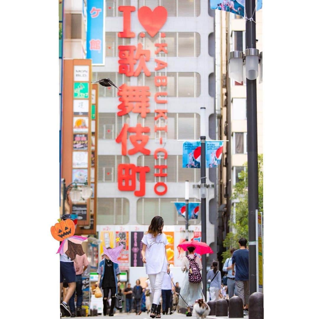mycoのインスタグラム：「歌舞伎町で鬼ごっこして育ちました。 昔は駄菓子屋さんがあったり子供がたくさんいたんですよ。 ラブホ街が通学路でした。  凄い街で育ったな…＝ よくこんな街で育ったな  こっちの意味です（笑）  #歌舞伎町 #地元 #新大久保  #hometown #kabukicho」