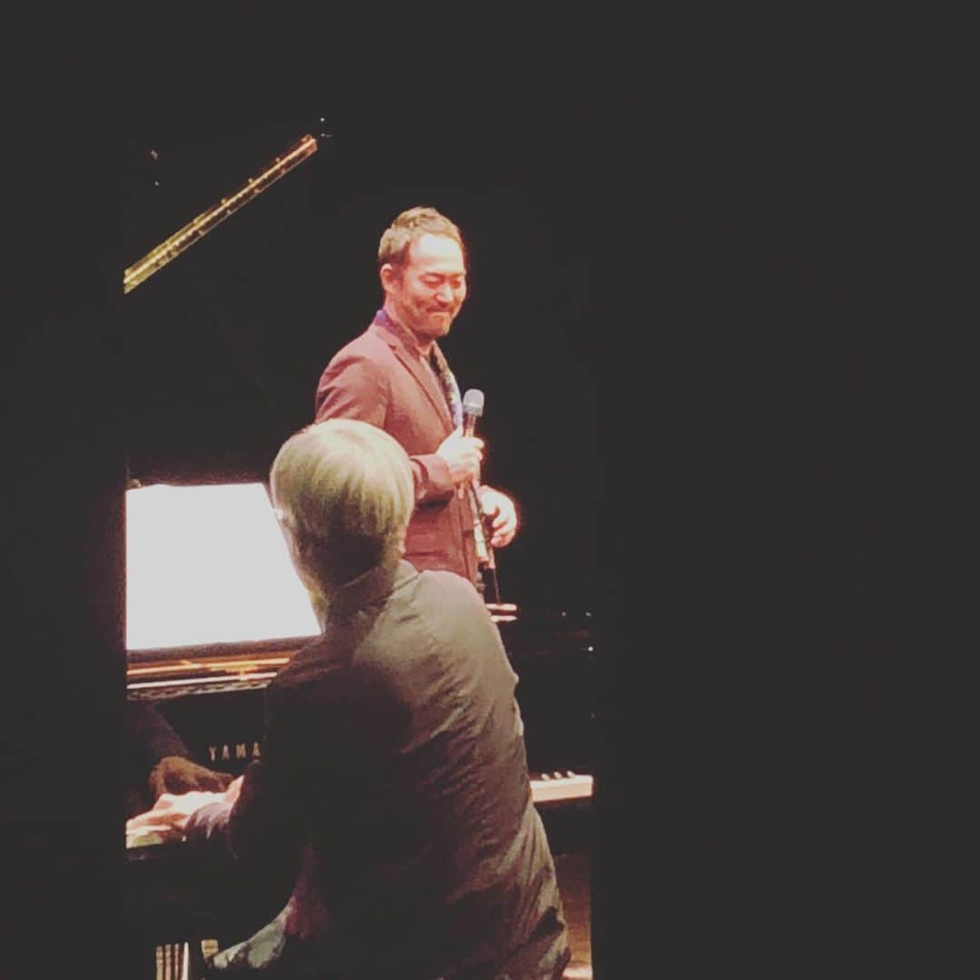 福井晶一さんのインスタグラム写真 - (福井晶一Instagram)「昨日のJAZZライブのセットリストです！﻿！ ﻿ ﻿ ﻿『岡崎ジャズ〜秋 JAZZ 2019』﻿ ﻿ 1. I get a kick out of you (ピアノソロ)﻿ 2. So in love﻿ 3. S’wanderfull﻿ 4. Autumn leaves﻿ 5. Fly me to the moon﻿ 6. Newyork state of mind(ピアノソロ)﻿ 7. Sweet memories﻿ 8. My eyes adored you﻿ 9.  Impossible dream﻿ 10. Memory﻿ 11. My favorite things(ピアノソロ)﻿ 12. Bring him home﻿ ﻿ 【アンコール】﻿ Can’t take my eyes off you﻿ ﻿ ﻿ #ジャズの街岡崎﻿ #秋ジャズ2019﻿ #セットリスト﻿ #佐藤允彦﻿ #福井晶一 ﻿ ﻿」10月6日 9時51分 - shoichi.fukui