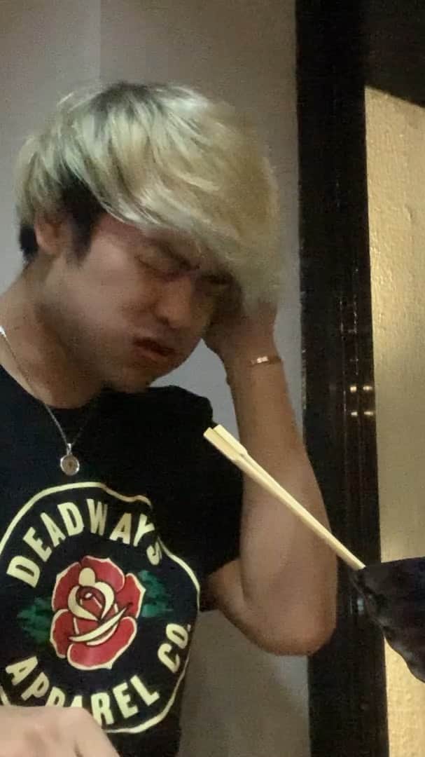 のインスタグラム：「I challenged this food」
