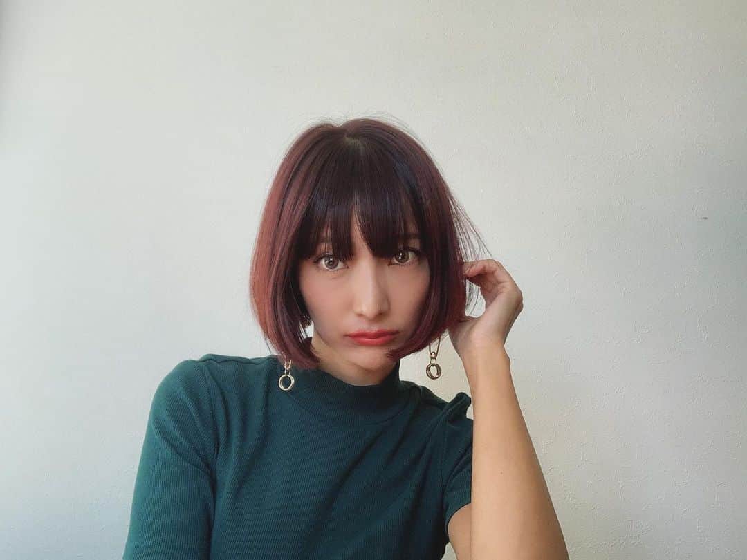 森摩耶さんのインスタグラム写真 - (森摩耶Instagram)「不定期的に訪れる赤毛熱が再燃🔥 カットも前下がりで変化💇‍♀️🍂 Thank you @kannou  @shima__harajuku」10月6日 12時04分 - maya_mori
