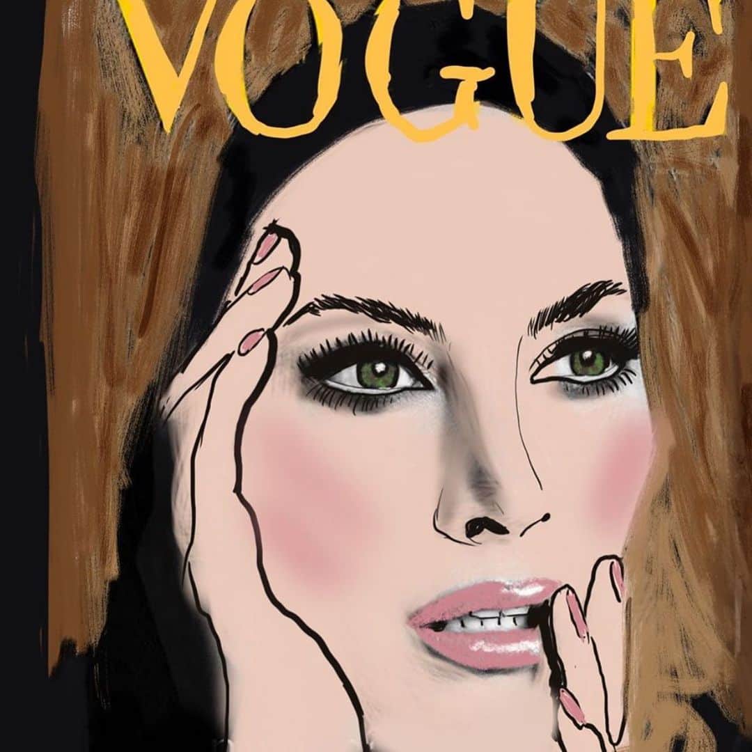 クリスティー・ターリントンさんのインスタグラム写真 - (クリスティー・ターリントンInstagram)「Cover reimagined in color. Art work by @jodarte inspired by @voguebrasil 📷 @luigiandiango & @luigimurenu」10月6日 23時57分 - cturlington