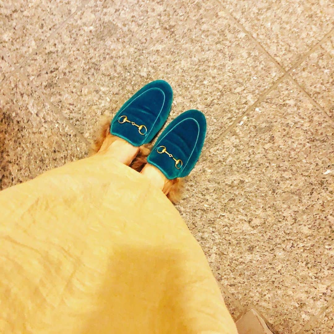 阿部洋子さんのインスタグラム写真 - (阿部洋子Instagram)「👟👞👢👡👠 きのうの靴。 #shoes #shoeslover #shoesaddict #shoesoftheday #sotd #ootd #gucci #slippers」10月6日 22時39分 - hirocoring