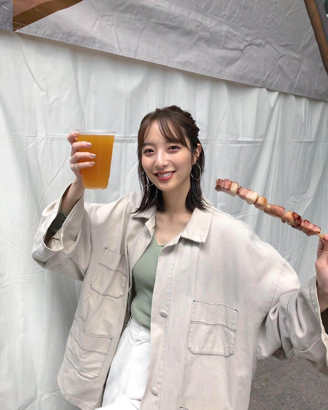 佐藤さきさんのインスタグラム写真 - (佐藤さきInstagram)「過ごしやすい気候だな〜﻿ ﻿ 大江戸ビール祭りに行って来たよ🍺﻿ 持ってるのはマンゴービールですぞ。﻿ ﻿ 飲みやすいフレーバーはもちろん200種類以上のビールがあるのでビール好きの方もそうじゃない方にもおすすめ🥺﻿ ﻿ #大江戸ビール祭り #品川インターシティ #品川女子 #PR」10月6日 15時41分 - sakisato29