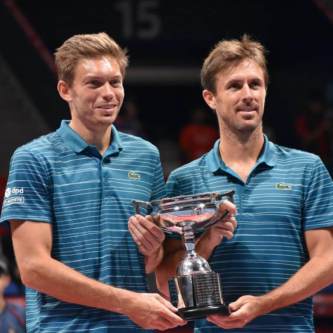 Rakuten Japan Openのインスタグラム：「Congratulations 🎉 2019 Rakuten Open Doubles Trophy Ceremony🏆👏🏆👏 #rakutenopen #rakutenopen2019 #楽天オープン #テニス #楽天オープン2019 #ATPTour #atp500 #tennisfun #有明コロシアム #tennisworld #tennistime #tennispro #tennistraining #lovetennis #tennis #tennisaddict #tennislover #instatennis #japan #tokyo」