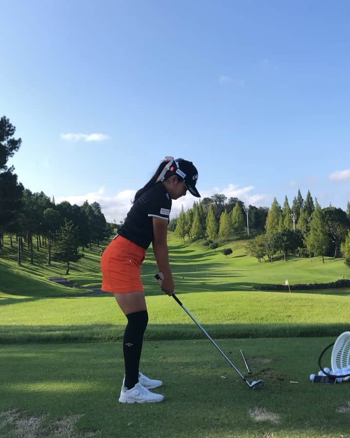 のインスタグラム：「.. 2019.10.06  記録。 #ゴルフスイング #6i #日本女子オープンゴルフ選手権」