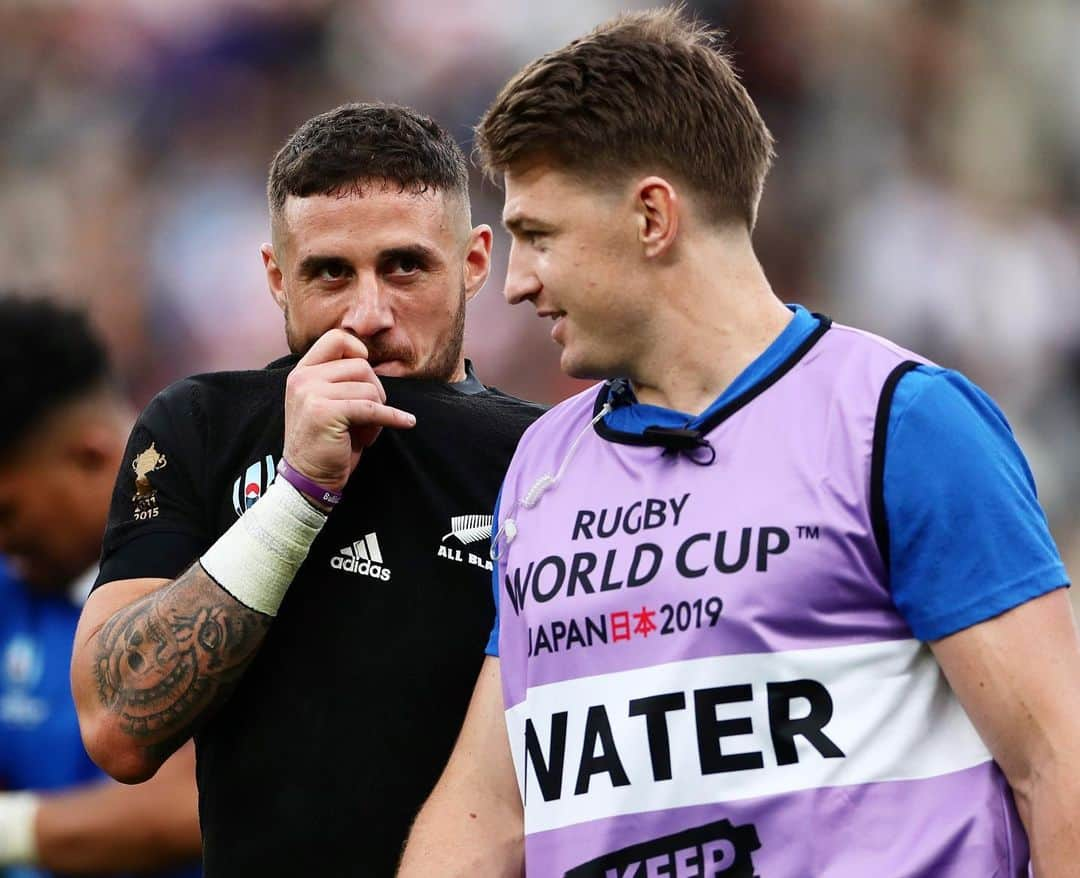 ボーデン・バリットさんのインスタグラム写真 - (ボーデン・バリットInstagram)「Him: "G how about that try?!" Me: 🙄😳 That was something else @tj_perenara 🔥 #RWC2019 #Waterboy」10月6日 18時07分 - beaudenbarrett