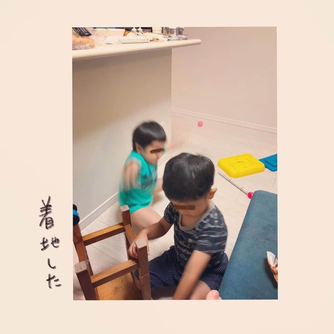 やまもとりえさんのインスタグラム写真 - (やまもとりえInstagram)「兄弟のコントラスト」10月6日 19時36分 - rinpotage