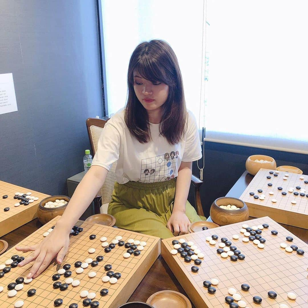 藤沢里菜さんのインスタグラム写真 - (藤沢里菜Instagram)「今日は囲碁棋士フォトブックイベントin東京でした✨☺️#囲碁#棋士#囲碁棋士フォトブック#湯島囲碁喫茶#星合志保#金子真季#茂呂有紗#藤沢里菜」10月6日 20時42分 - rina_fujisawa