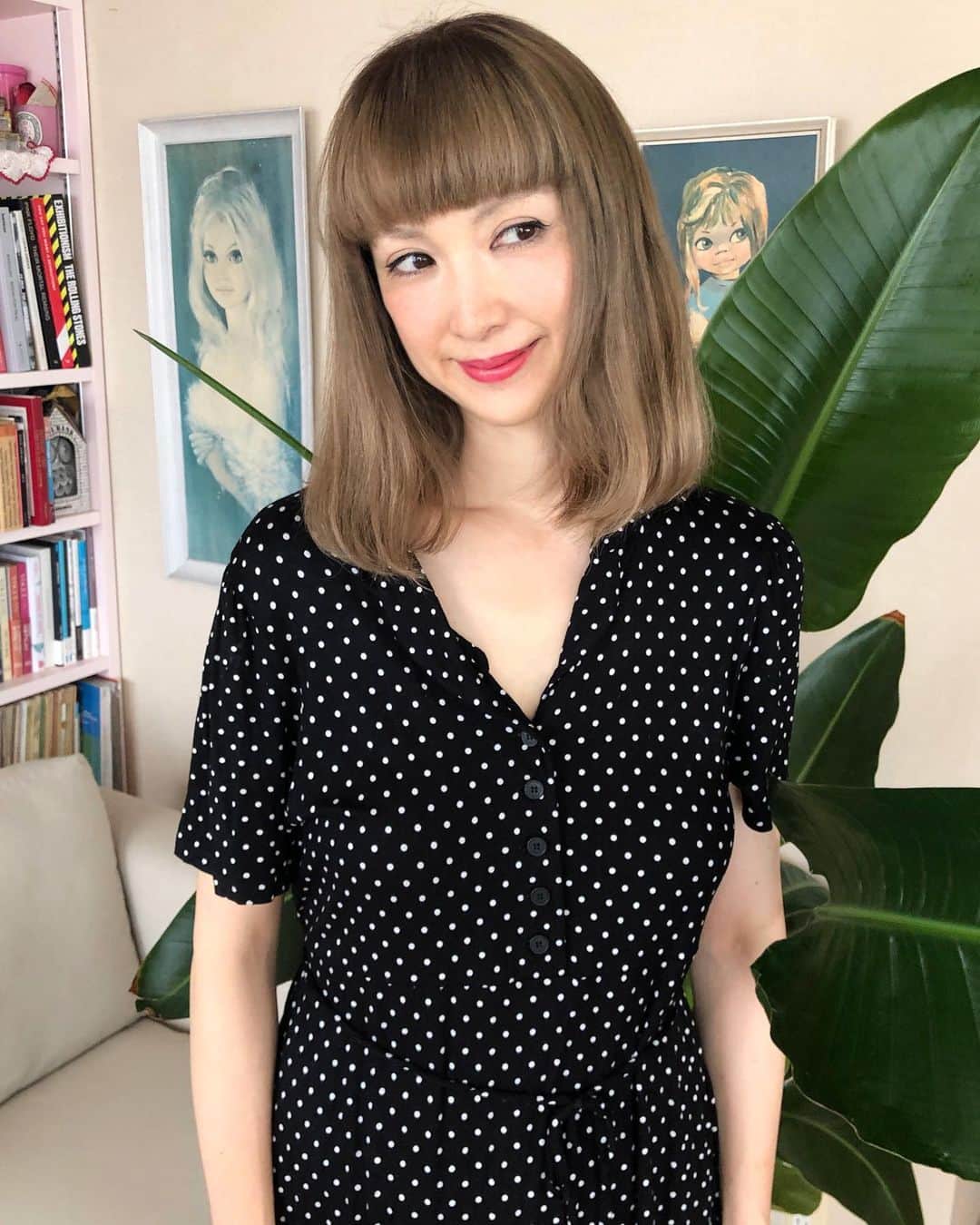 のインスタグラム：「New hair colour🍁 ヘアカラー、この秋はダーク目に🍂 by @misai128 ✨」