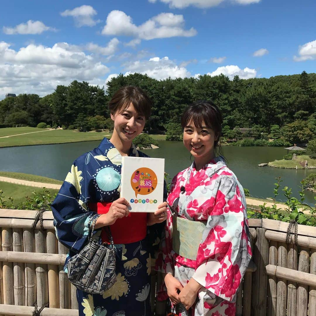 川田裕美さんのインスタグラム写真 - (川田裕美Instagram)「『旅ぷら』岡山の旅、あっという間の時間でしたがかなり楽しめました！✨ 浴衣で撮影してもらえるプランがあったり、もんげースイーツ（ものすごいパフェ）を食べたり、思いを込めた招き猫を作ったり⭐️パクチーの香りがマイルドな岡パク（岡山パクチー）もびっくりでした⭐️😆」10月6日 22時18分 - hiromikawata163