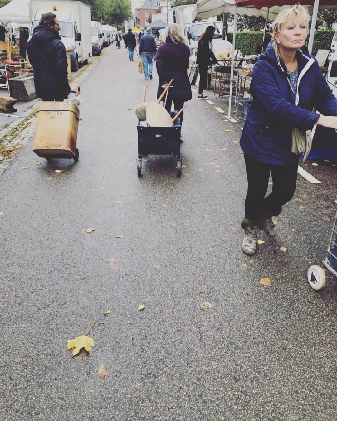 五明祐子さんのインスタグラム写真 - (五明祐子Instagram)「今日は年に２回開催されるアミアンという街のブロカントに😍 街全体がすごく大きなブロカントで、自分がどこにいるのかわからなくなるほど大きい😂💦 持って来たカートが大活躍でした☺️ ・ ・ #アミアン#フランス🇫🇷#ブロカント#みんなカートで来てる👀」10月7日 3時14分 - gomyoyuko