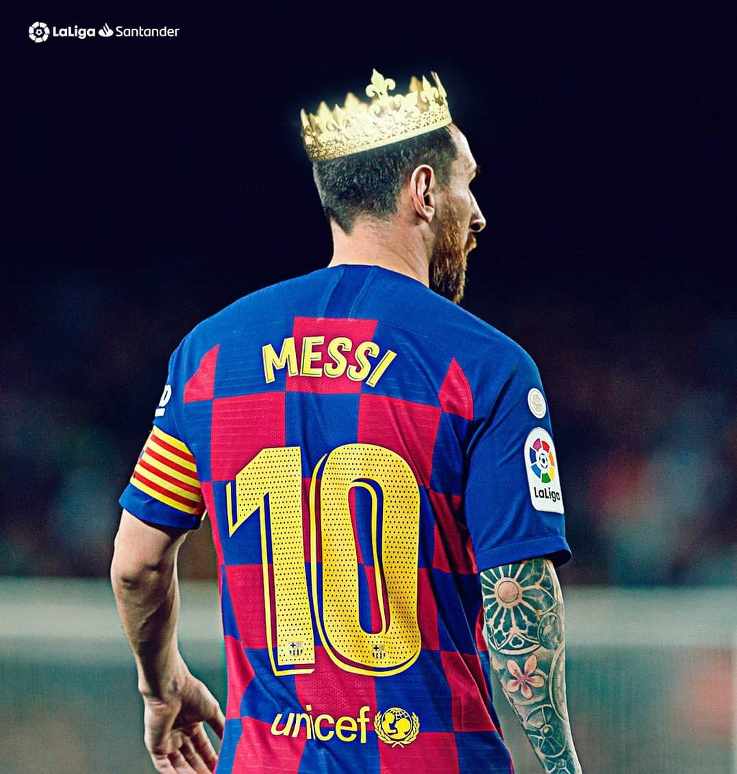 LFPさんのインスタグラム写真 - (LFPInstagram)「‘THE KING’ IS BACK! 👑🔙 • #Messi #Barça #BarçaSevillaFC #LaLigaSantander #LaLiga」10月7日 6時43分 - laliga