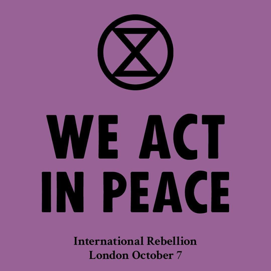 カーラ・デルヴィーニュさんのインスタグラム写真 - (カーラ・デルヴィーニュInstagram)「#EverybodyNow #ExtinctionRebellion #TheTimeIsNow @extinctionrebellion」10月7日 14時44分 - caradelevingne