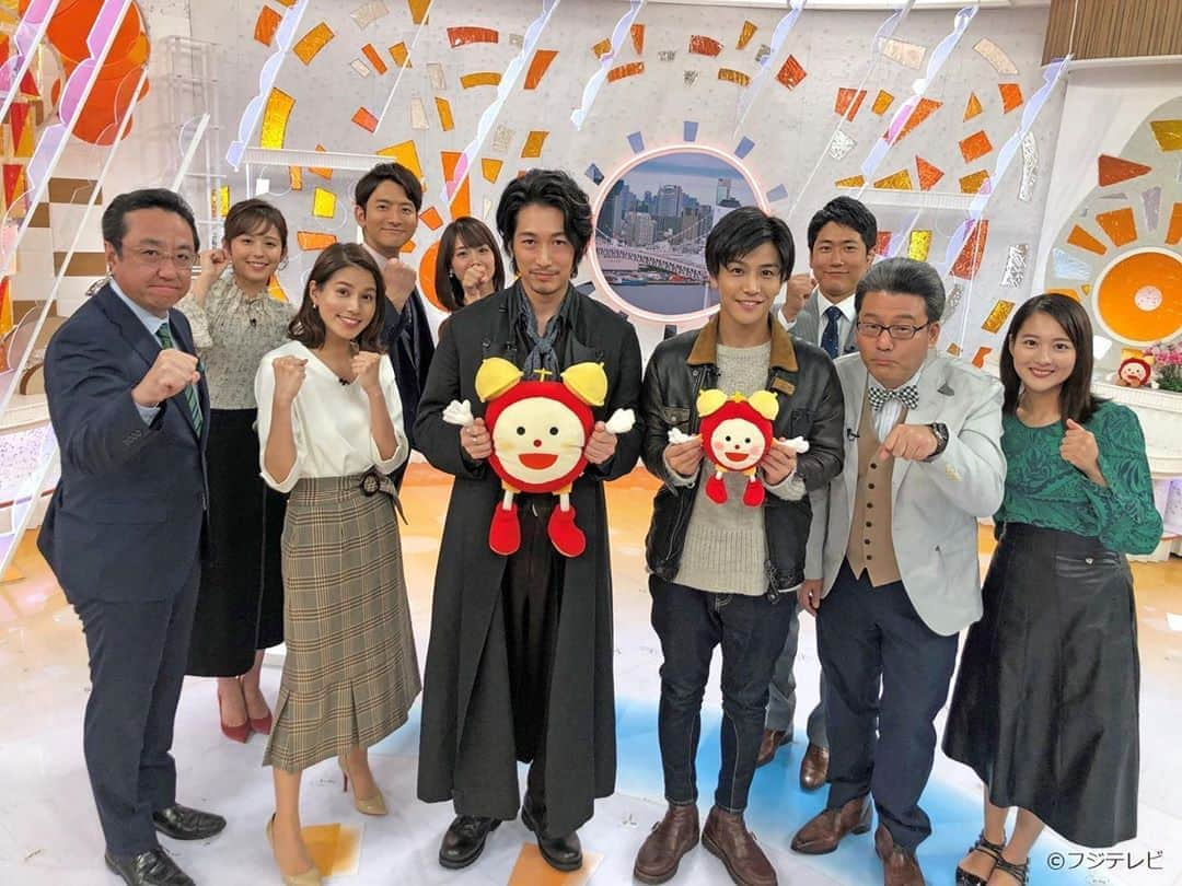 フジテレビ「めざましテレビ」さんのインスタグラム写真 - (フジテレビ「めざましテレビ」Instagram)「・ 今日は新月９ドラマ『シャーロック』からディーン・フジオカさん、岩田剛典さんが生出演してくれたよ✨ ありがとうございました！ ドラマは今夜21時から放送！お見逃しなく(≧∀≦) ・ #めざましテレビ#ディーン・フジオカ #岩田剛典」10月7日 16時19分 - mezamashi.tv