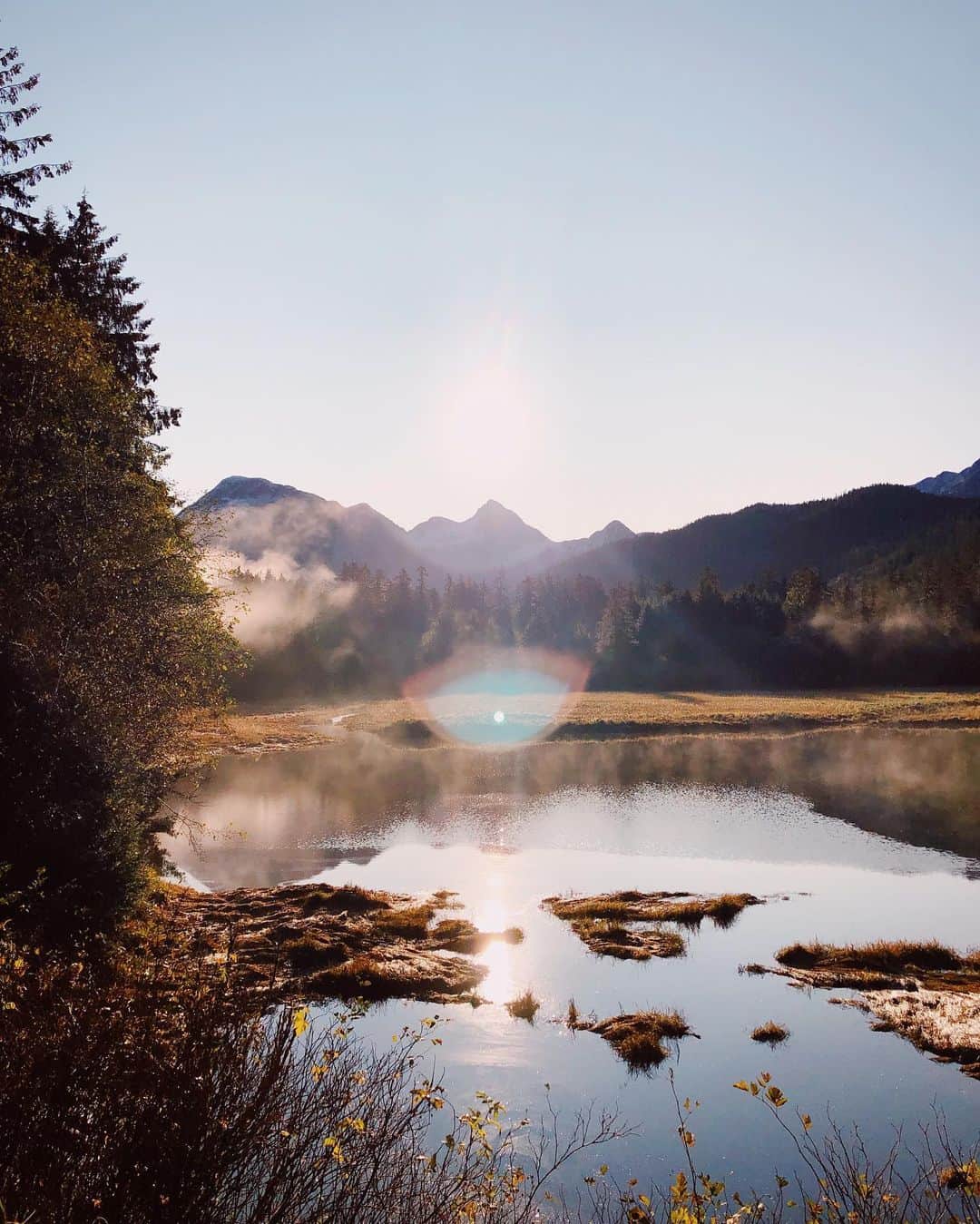 Grace Bonneyのインスタグラム：「Goodbye for now, Alaska. I’m so grateful to have seen so much of your beauty. What a valuable reminder this trip has been to get outside more and FEEL the wind and waves and all the wild things life has to offer 💛」