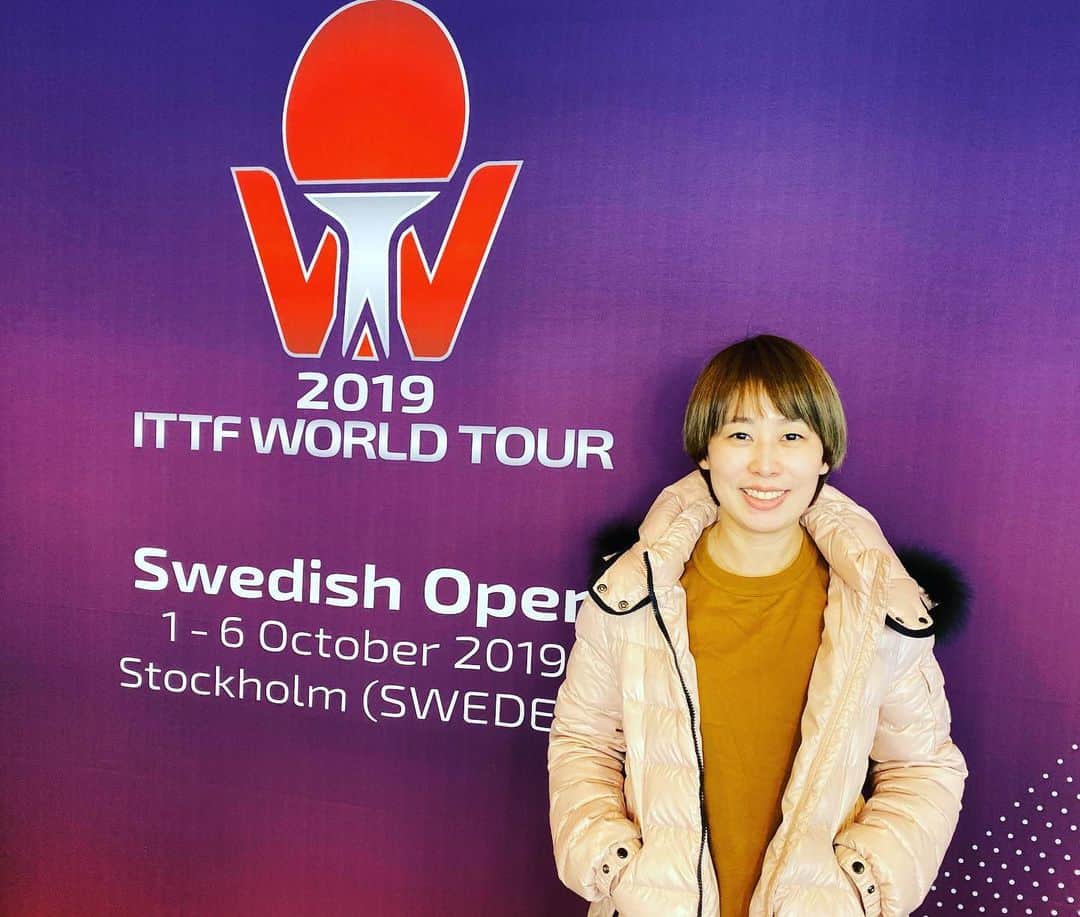チョン・ジャーチーのインスタグラム：「Bye Sweden 🇸🇪. Hi Germany 🇩🇪 #Swedishopen #germany🇩🇪 #Tabletennis #coach」