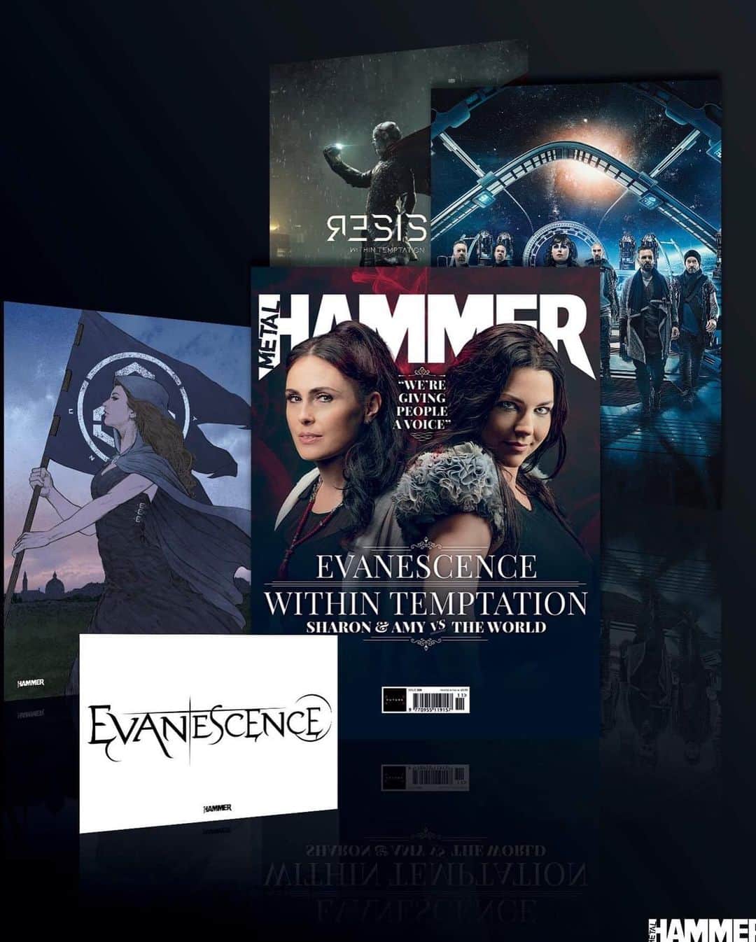 METAL HAMMERさんのインスタグラム写真 - (METAL HAMMERInstagram)「Amy Lee. Sharon Den Adel. Together. For the first time ever. On sale Thursday. Pre-order the new issue of Metal Hammer now via our bio to get your exclusive interview, plus Evanescence laptop sticker and Within Temptation art print and posters.  #WithinTemptation #Evanescence #AmyLee #SharonDenAdel #SymphonicMetal #GothicMetal #HeavyMetal #MetalHammer」10月7日 20時32分 - metalhammeruk
