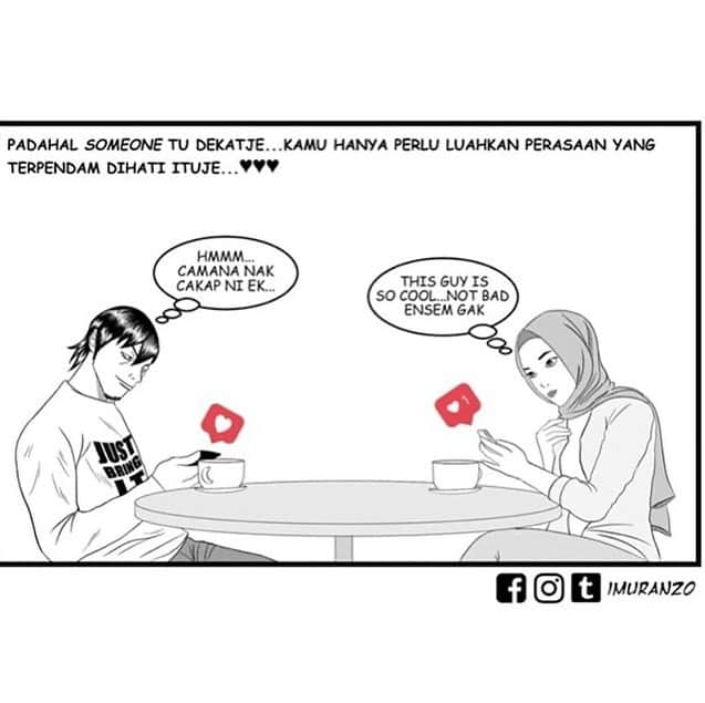 Koleksi Komik Malaysiaさんのインスタグラム写真 - (Koleksi Komik MalaysiaInstagram)「#Repost @imuranzo_comic with @get_repost ・・・ -ZOMBIE 'LIKE' SIAPA TU?-💘❤💕 .  Amboi3...kemain lagi si Zombie ni ayat awek ye 😏😏😏 .  Sempat lagi ajak minum coffea ☕ ye dak 💑 . . . 👉Follow @imuranzo_comic for more !🍫 . . . #imuranzo @imuranzo_comic . . . . ➖➖➖➖➖ 🎌HASHTAGS🎌➖➖➖➖➖ #komik #komikmalaysia #koleksikomikmalaysia  #komikstrip #gengkomik #komikharian #drawing #mangadrawings #imuranzo」10月7日 22時05分 - tokkmungg_exclusive