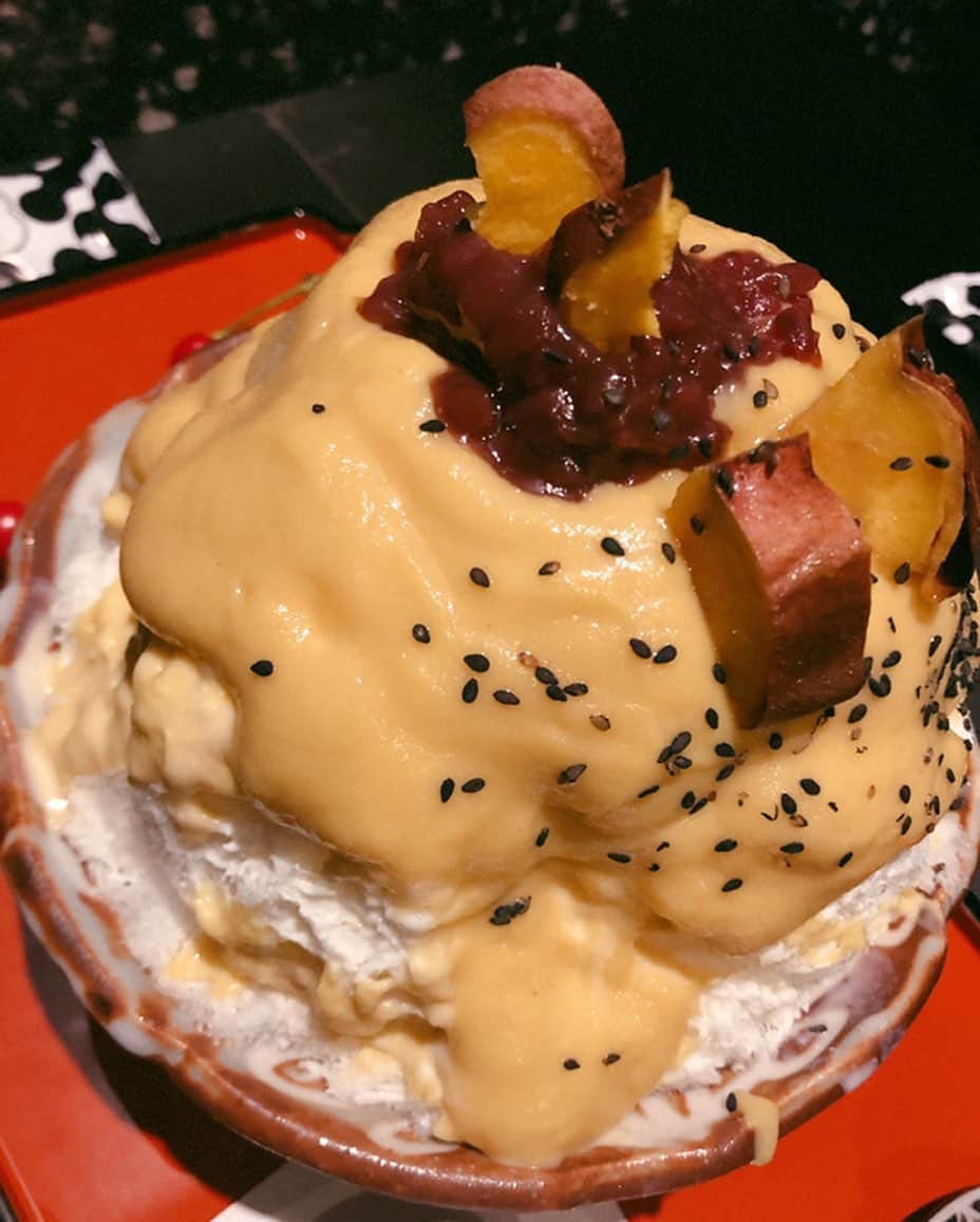 桜もこさんのインスタグラム写真 - (桜もこInstagram)「🍧 #蜜安納いも #くろぎ #かき氷」10月7日 22時36分 - mokochan319