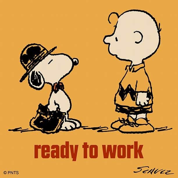 スヌーピーさんのインスタグラム写真 - (スヌーピーInstagram)「Ready to work! #MondayMotivation」10月7日 23時19分 - snoopygrams