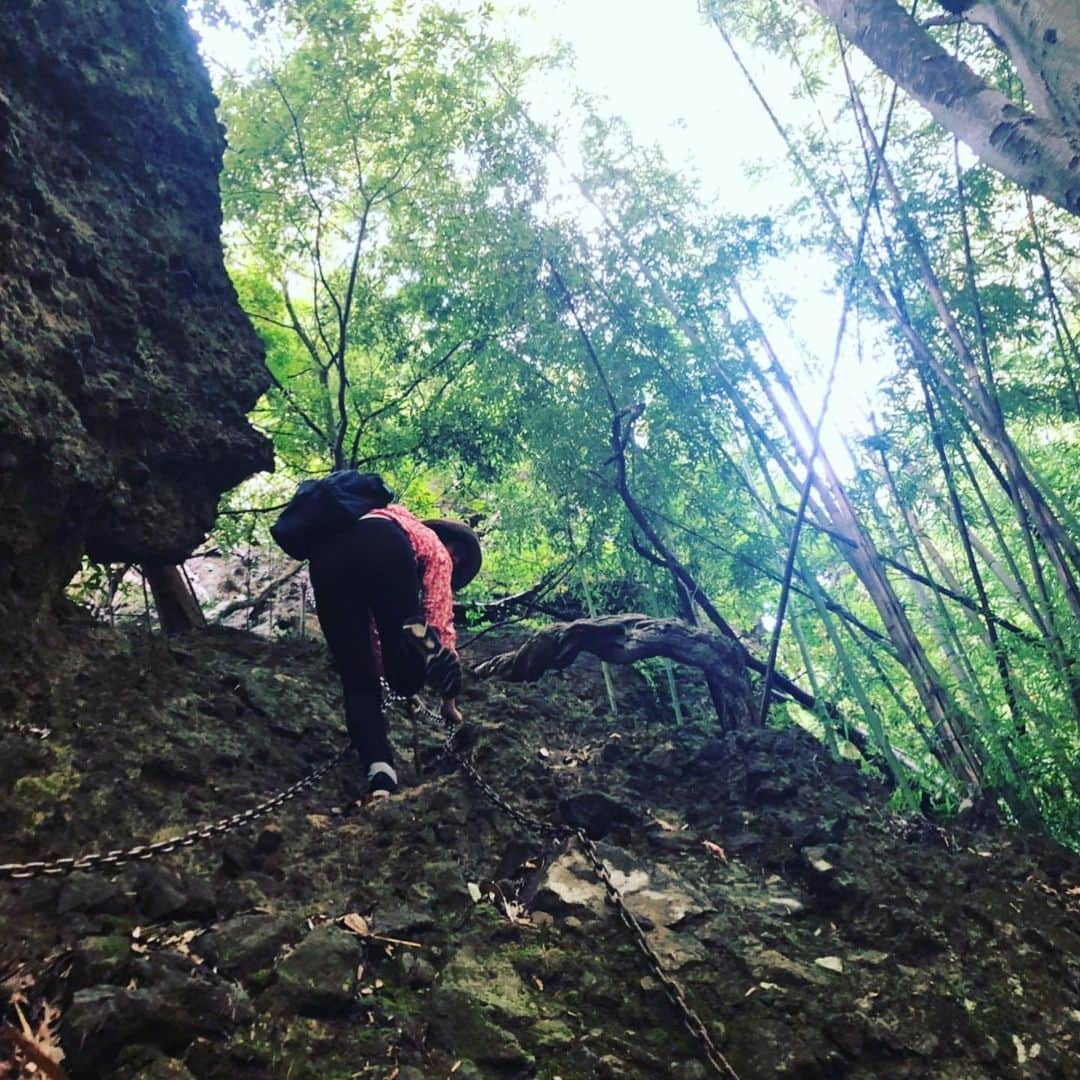 三隅有里子さんのインスタグラム写真 - (三隅有里子Instagram)「* 山ガール目指して修業中の三隅です💁🏻 週末に渋川市の小野上温泉を起点に登山をしてきました。 岩井堂登山コース⛰小野上温泉でもらった登山マップを頼りに、所要時間40分だっていうから、軽い気持ちで登ったら、ロッククライミングみたいな難所がところどころにありなかなかハードな登山となりました。苦労して登った頂上で食べるカップ麺は、それはそれは美味しかったです。 登山初心者にオススメの県内の山、教えてください^_^  #登山 #山登り #ハイキング #山 #mountain #山ガール #yamagirl #岩井堂登山コース #小野上温泉 #渋川 #shibukawa #相方は #いつものあの子 #本格的な山ガール  #登山の記録  #群馬テレビ #群テレ #gtv #アナウンサー #休日 #off」10月7日 23時44分 - misumi_gtv