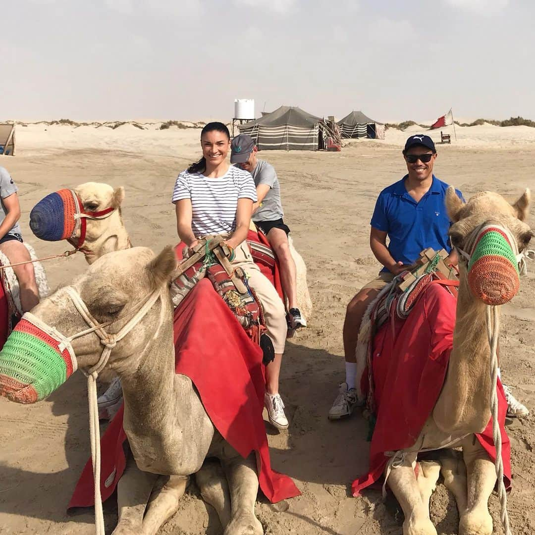 ミシェル・ジェネクさんのインスタグラム写真 - (ミシェル・ジェネクInstagram)「Finally got to spend the day exploring some of Qatar! Swipe through the photos to see some of our adventure 😊🐪」10月8日 4時47分 - mjenneke93