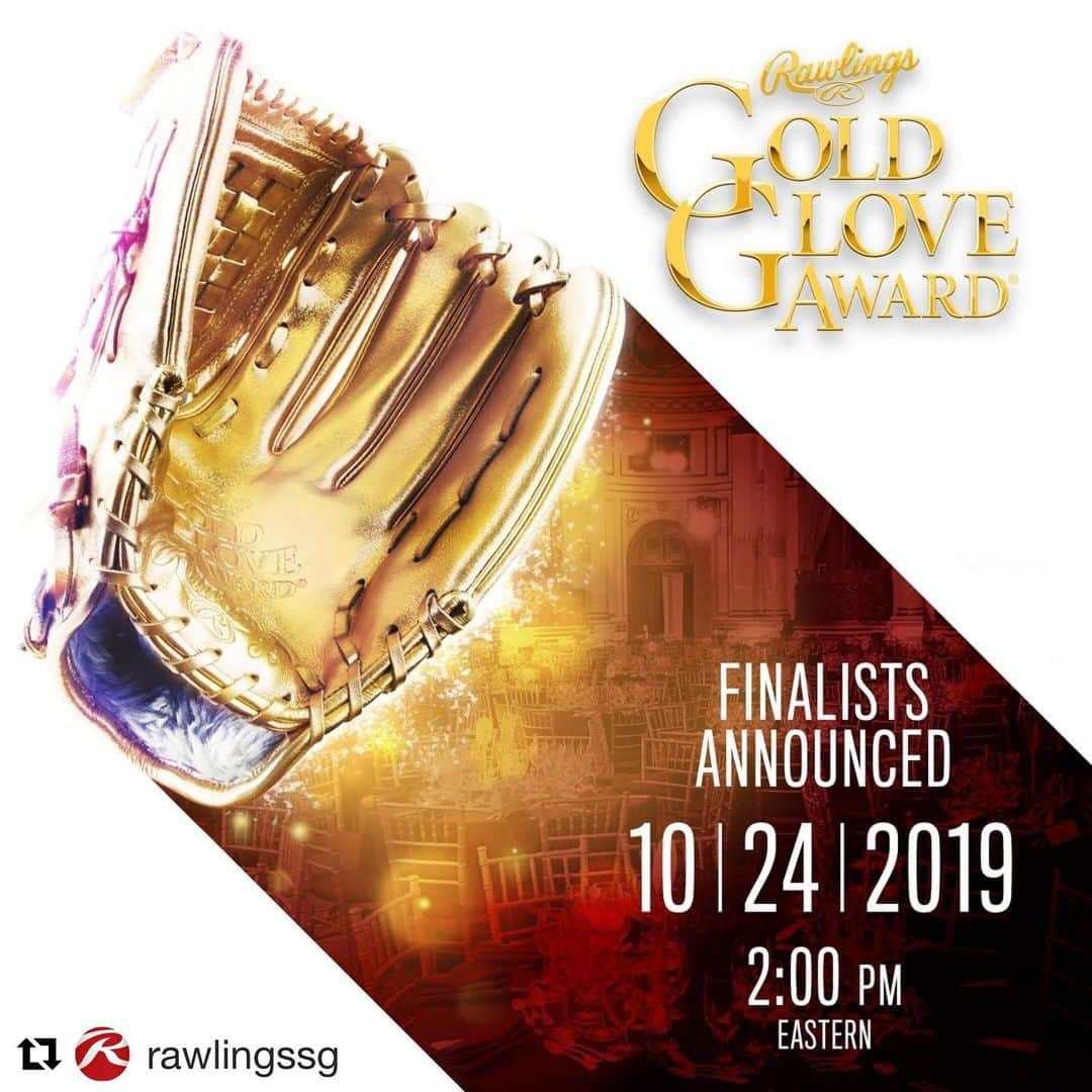 Rawlings Japanさんのインスタグラム写真 - (Rawlings JapanInstagram)「#Repost @rawlingssg with @get_repost ・・・ The #Rawlings #GoldGlove Award Finalists will be announced at 2 pm EST Thursday, Oct. 24th! There are three finalists per position and will be announced by position every five minutes via Rawlings Twitter (RawlingsSports) starting at 2 pm Eastern.  Who do you think is going to win a #GoldGlove this year?  #TeamRawlings #RawlingsGoldGlove @rawlings_japan_llc」10月8日 8時39分 - rawlings_japan_llc