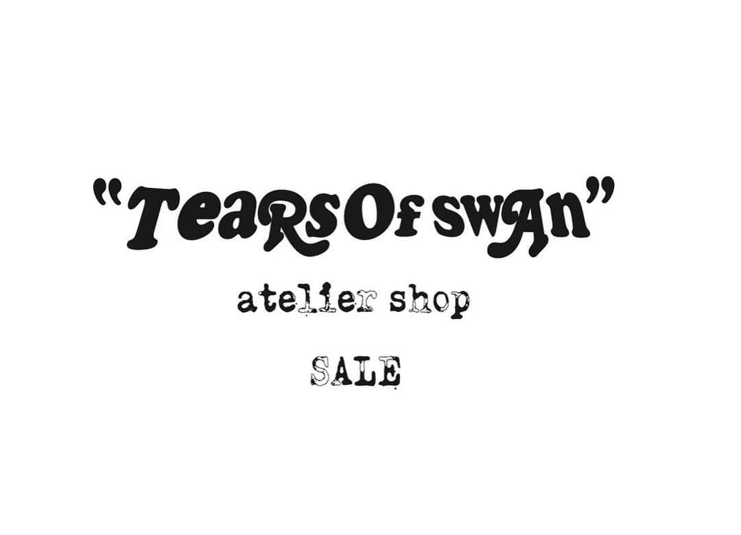 のインスタグラム：「TEARS OF SWAN atelier shop、official webshop共に引き続き一部アイテムを50%off〜30%offのSALE開催中です🉐 皆様のご来店を心よりお待ちしておりますので宜しくお願い致します(^^)🏬🕴 TEARS OF SWAN atelier shop OPEN:10/8(tue)〜10/13(sun)  10/26(sat).10/27(sun)  10/29(tue).10/30(wed) TIME:12:00〜20:00 PLACE:東京都目黒区上目黒2-25-13 エムス南405 TEL:03-6303-2056 WEB:https://www.tearsofswan.com/ ※プロフィール下のURLからofficial websiteがご覧頂けます  @tears_of_swan  #tearsofswan  #tearsofswan_ateliershop #tearsofswan_officialwedshop  #sale #50%off #30%off」