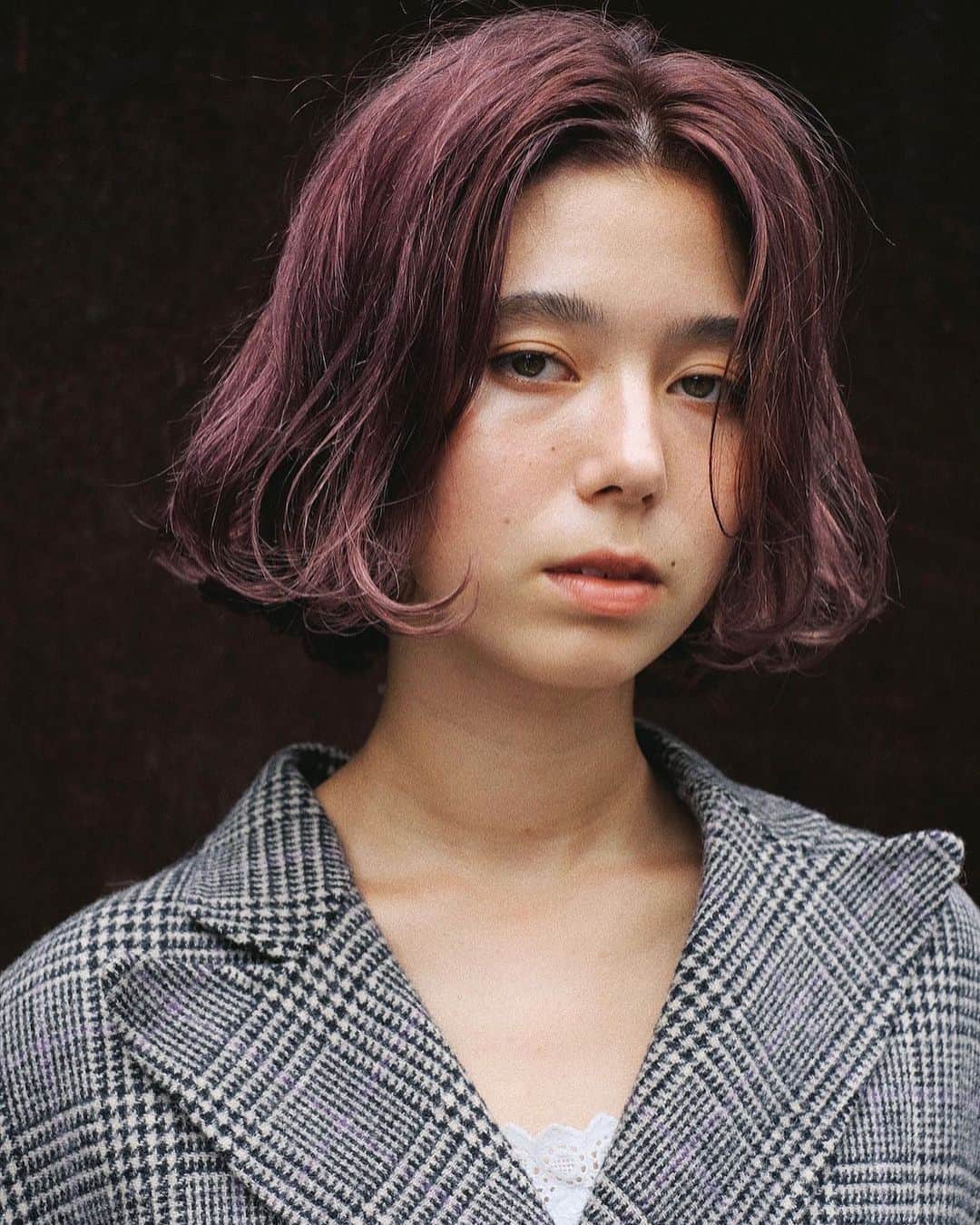 のインスタグラム：「秋はフレンチボブも色であそびたい🍂🍁🍠」