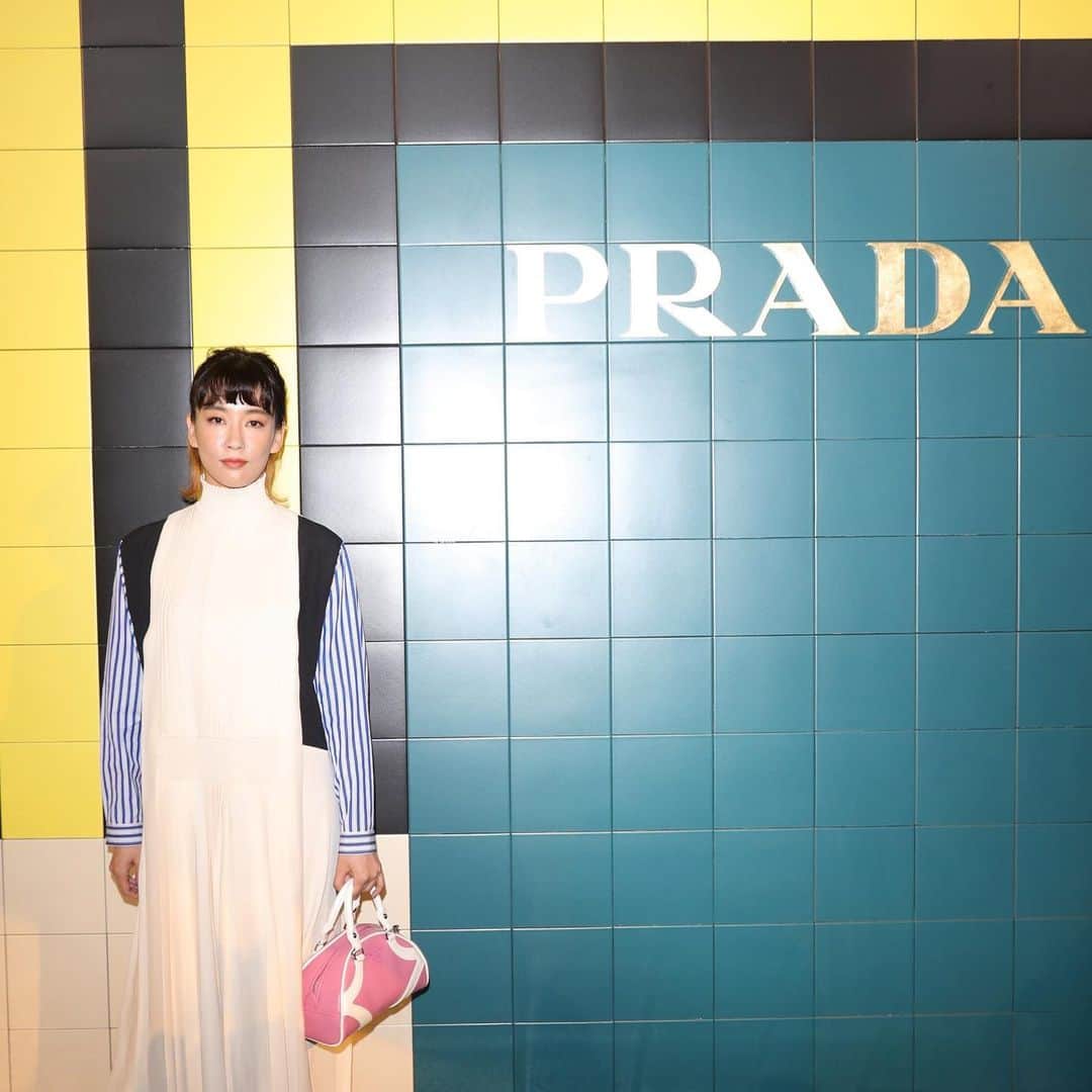 水川あさみのインスタグラム：「プラダのミラノコレクション🇮🇹 ストーリーしかあげてなかったんだね🙏  Milano Collection @prada」