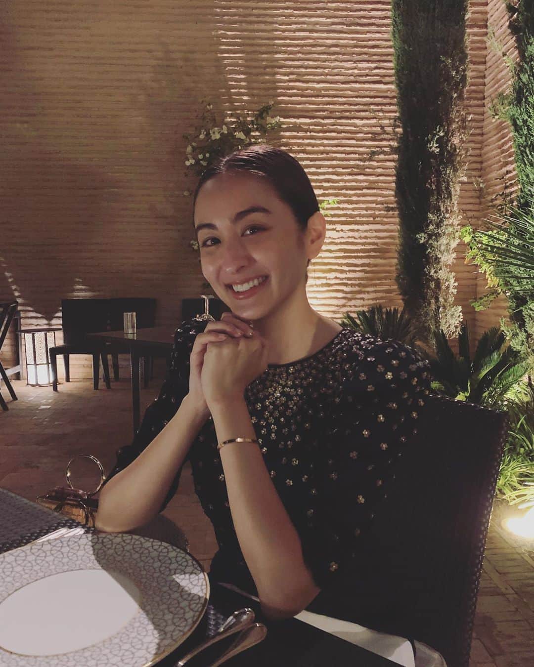 オードリー亜谷香のインスタグラム：「What I didn’t know then, was that I was in store for a Moroccan feast. So full and so in love with Marrakesh 🇲🇦」