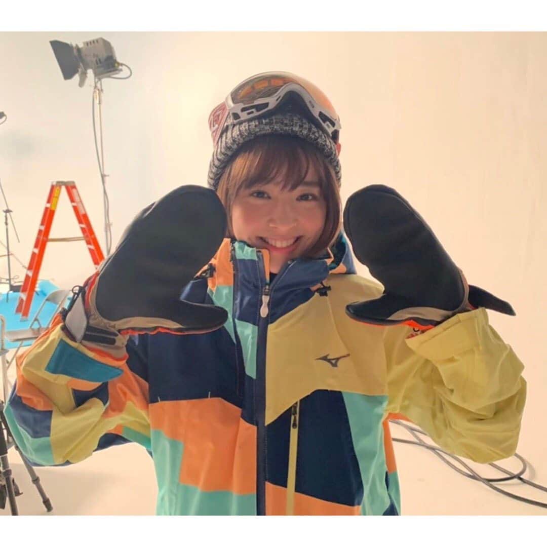 のインスタグラム：「. 今日は冬スポのナレーション撮りをしたので、 もうすぐCM流れはじめます💕おたのしみに、、🙈 . 2枚目は、いつもニコニコ毛利社長と、 素敵なナレーション入れて下さった [おせつときょうた]のお二人と📷☆ . #冬スポ　 #今年はスノボ行きたい #誰か一緒に行こう」