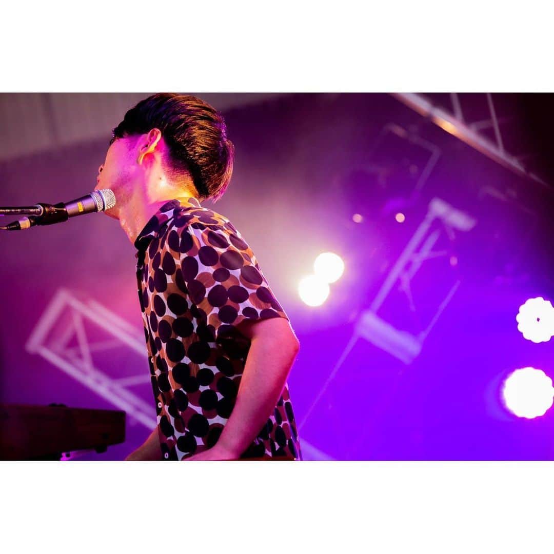 パスピエのインスタグラム：「the band apart SMOOTH LIKE GREENSPIA 2019  お越し頂いた皆様 ありがとうございました◯  久しぶりの野外でのライブでした。  Photo by 中磯ヨシオ」