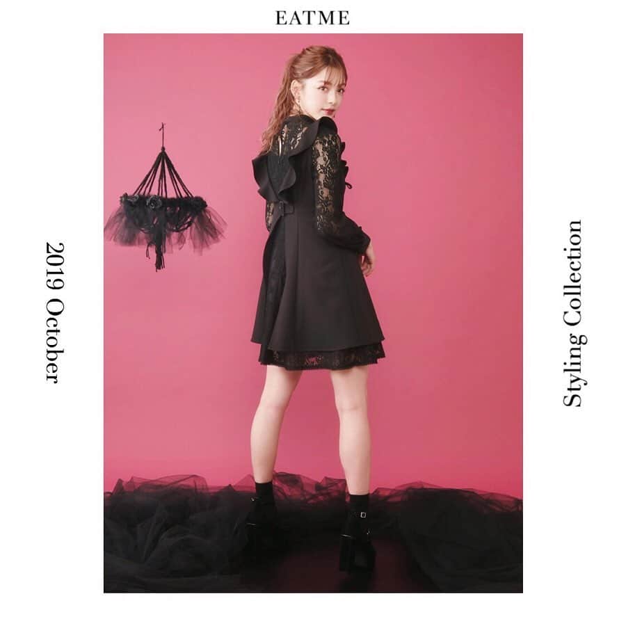 EATMEさんのインスタグラム写真 - (EATMEInstagram)「10.8 update… #EATME #OCTOBER #LOOK #COLLECTION #📖 #VINTAGEAFTERNOONTEA @maotin1019  身長🚺:169cm イヤリング、パンプス➡︎発売中 ワンピース➡︎10.11発売予定 . レースセットワンピース（ #ONEPIECE ） ¥15,000（＋tax） COLOR🎨:BLK.PNK.BLU SIZE📐:S.M . Afternoonteaデザインイヤリング（ #EARRINGS ） ¥2,500（+tax）  COLOR🎨: SLV.GLD . クロスストラップパンプス（ #PUMPS ） ¥13,000（+tax） COLOR🎨:BLK.PPL.BLU SIZE📐:S（22.5cm) M（23.5cm）、L（24.5cm） . #EATME_COLLECTION #EATME #eatmejapan #イートミー #fetishmode #2019aweatme #2019aw  #益若つばさ #tsubasamasuwaka #fashion #styling #japan #tokyo #harajuku #原宿 #instagood #like4like」10月8日 17時02分 - eatme_japan