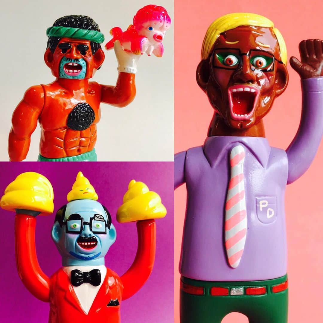 デハラユキノリのインスタグラム：「new item for TTF2019 taipei toy festival 2019 Oct10〜13 Booth A20(Paradise) see you soon! #dehara #deharayukinori  #paradisetoyland  #taipeitoyfestival #taipeitoyfestival2019 #satoshiyamamoto #motoyoshinabura #punkdrunkers #nyotaimasako」