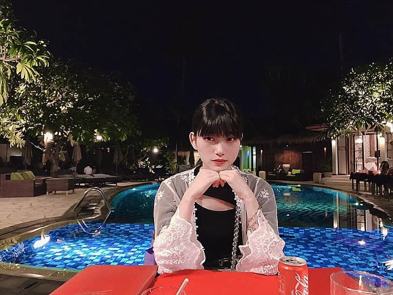 阿知波妃皇のインスタグラム：「🍴🥀 #bali #kuta  #ubud #withfriend」