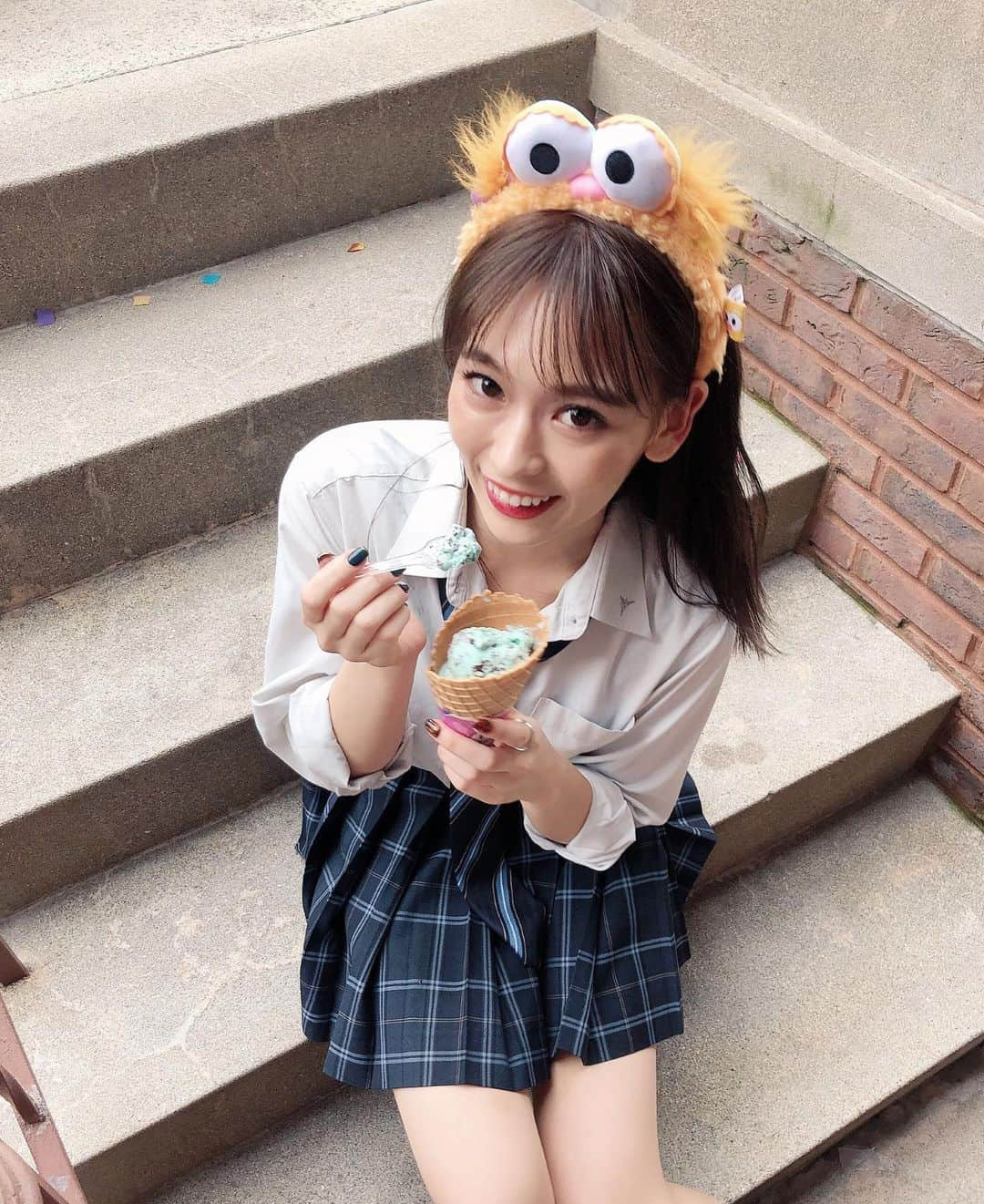 古川貴絵さんのインスタグラム写真 - (古川貴絵Instagram)「・ 高校生懐かしくなった〜😩❤︎ #usj #ユニバ #ホラーナイト #制服」10月8日 20時01分 - _kiegram